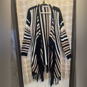 Absolutely Famous Bohemian cardigan with fringe Size M